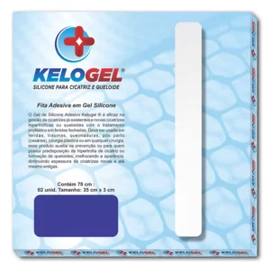 FITA EM GEL DE SILICONE PARA CICATRIZ 70CMX3CM ( 2 FITAS 35CM ) KELOGEL - SKUCM170