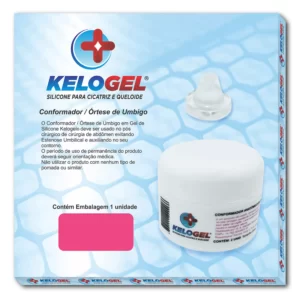 ÓRTESE DE UMBIGO EM GEL DE SILICONE ANATÔMICO 1UN KELOGEL - SKUCM12