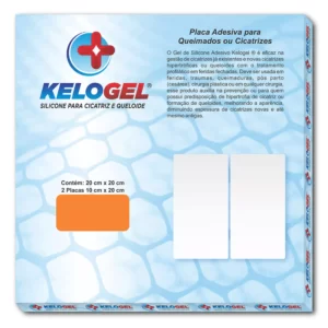 PLACA DE SILICONE QUEIMADOS E CICATRIZ 20X20CM KELOGEL - SKUCM2020