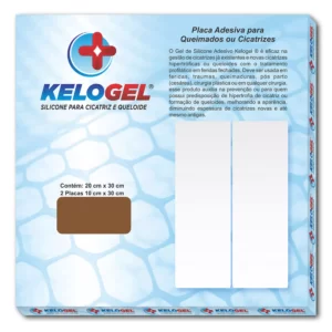 PLACA DE SILICONE QUEIMADOS E CICATRIZ 20X30CM KELOGEL - SKUCM2030