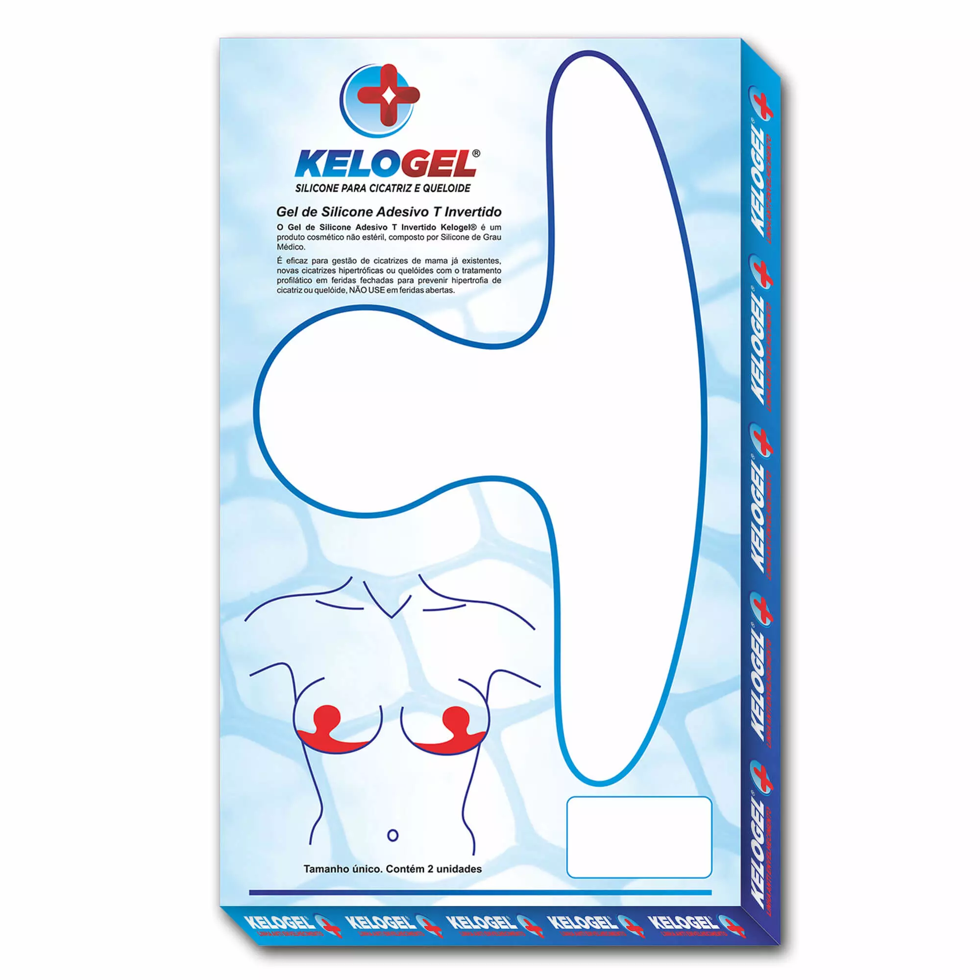 FITA ADESIVA GEL DE SILICONE T INVERTIDO MAMA 2UN KELOGEL - SKUCM2313