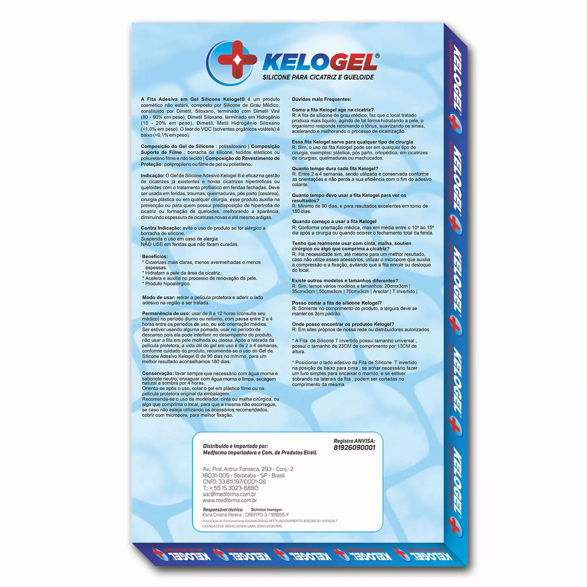 FITA ADESIVA GEL DE SILICONE T INVERTIDO MAMA 2UN KELOGEL - SKUCM2313 - Imagem 3